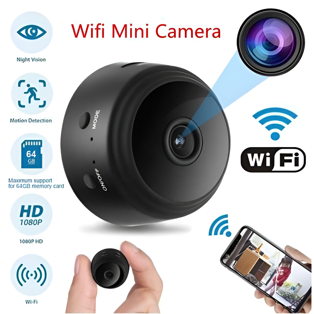 A9 Mini WiFi Battery IP Camera