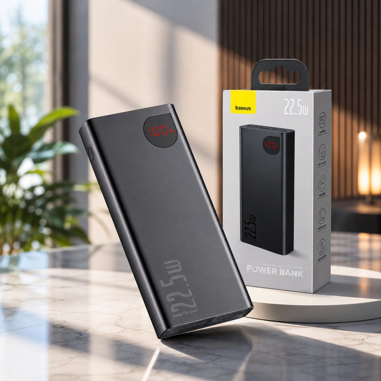Baseus Adaman Metal Digital Display Power Bank 20000mAh 22.5W Fast Charging